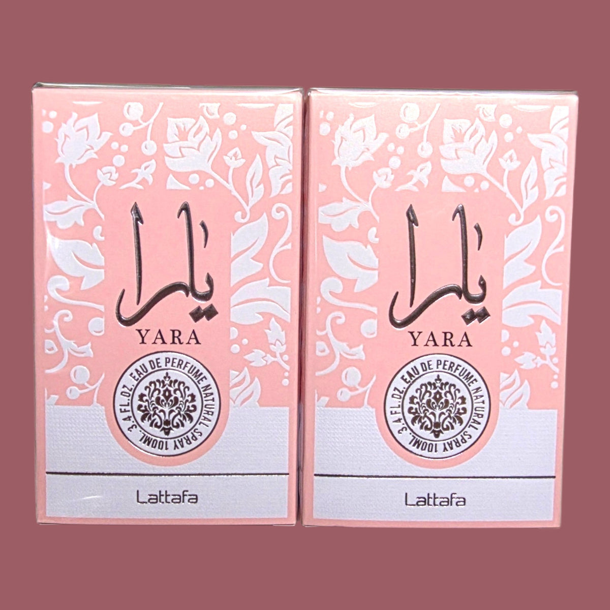 (LARGE) LIGHT PINK PERFUME 3.4 OUNCES 100 ML 2 PCS