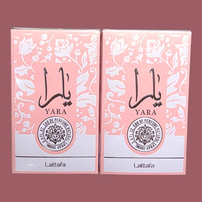 (LARGE) LIGHT PINK PERFUME 3.4 OUNCES 100 ML 2 PCS