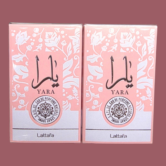 (LARGE) LIGHT PINK PERFUME 3.4 OUNCES 100 ML 2 PCS
