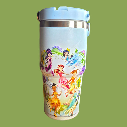 (#54) FAIRIES S-WATER CANISTER WITH BUILT IN STRAW 20 OZ./.59 L 1 PC