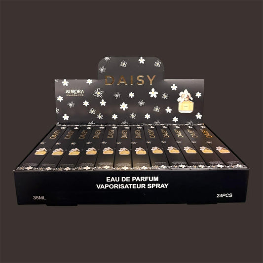 DAISY BLACK TRAVEL SIZE PERFUME 24 PCS DISPLAY H101-051