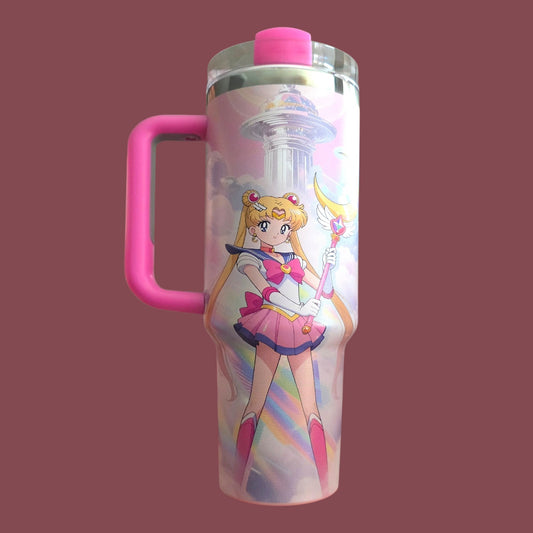 (#70) SAILOR MOON S-WATER CANISTER WITH STRAW 40 OZ./1.18 L 1 PC