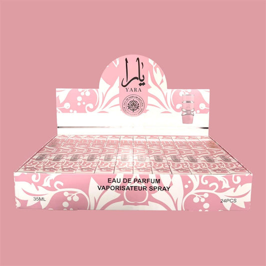 BABY PINK TRAVEL SIZE PERFUME 24 PCS DISPLAY H100-001