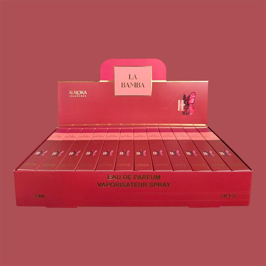 PINK BUTTERFLY TRAVEL SIZE PERFUME 24 PCS DISPLAY H101-002