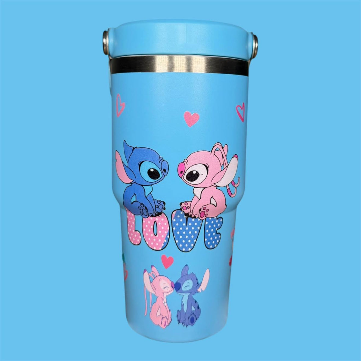 (#52) BLUE ALIEN S-WATER CANISTER WITH BUILT IN STRAW 20 OZ./.59 L 1 PC
