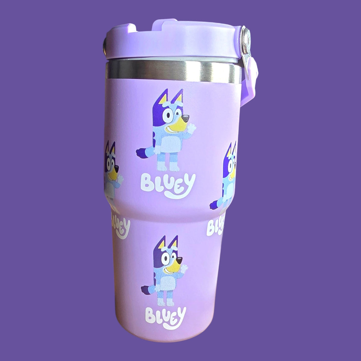 (#61) BLUEY S-WATER CANISTER WITH BUILT IN STRAW 20 OZ./.59 L 1 PC