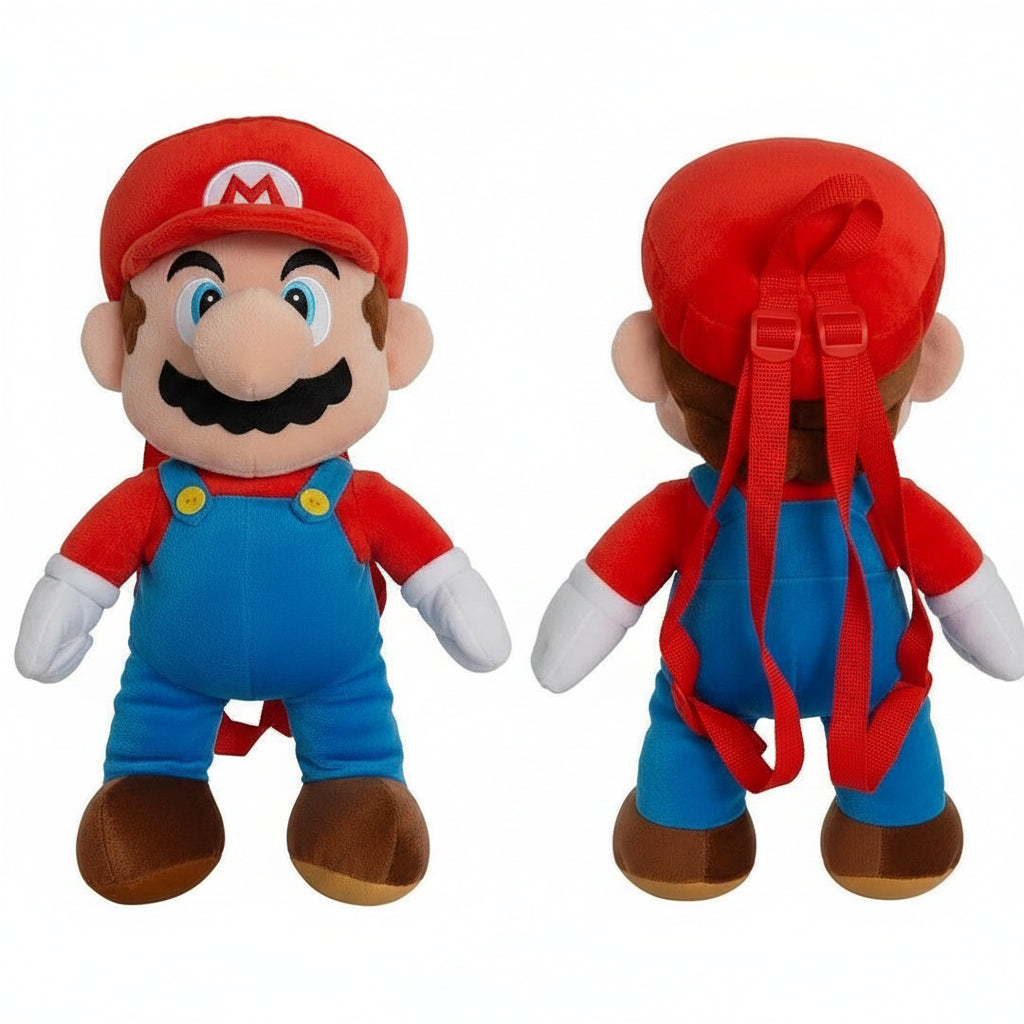 RED PLUMBER PLUSHY BACKPACK 1 PC