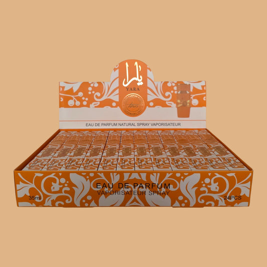 ORANGE TRAVEL SIZE PERFUME 24 PCS DISPLAY B100-50