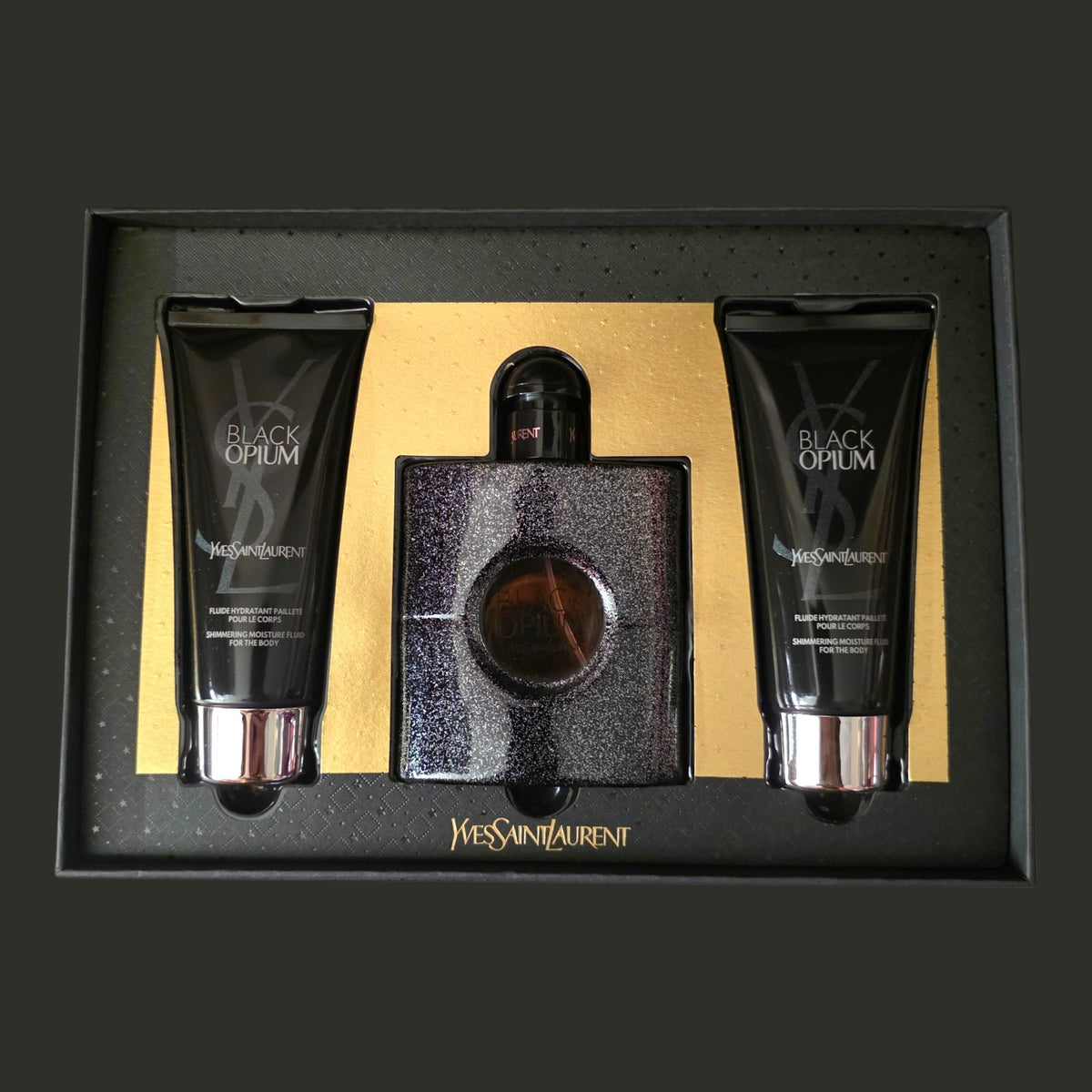 YSL BLACK PERFUME WITH BODY CREAM 1 PC