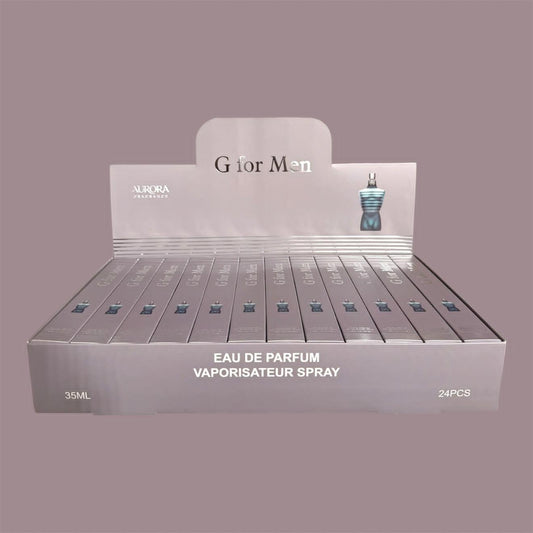G FOR MEN TRAVEL SIZE PERFUME 24 PCS DISPLAY H101-022