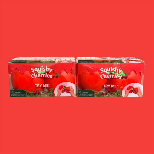 SQUISHY TOY CHERRIES 2 PCS