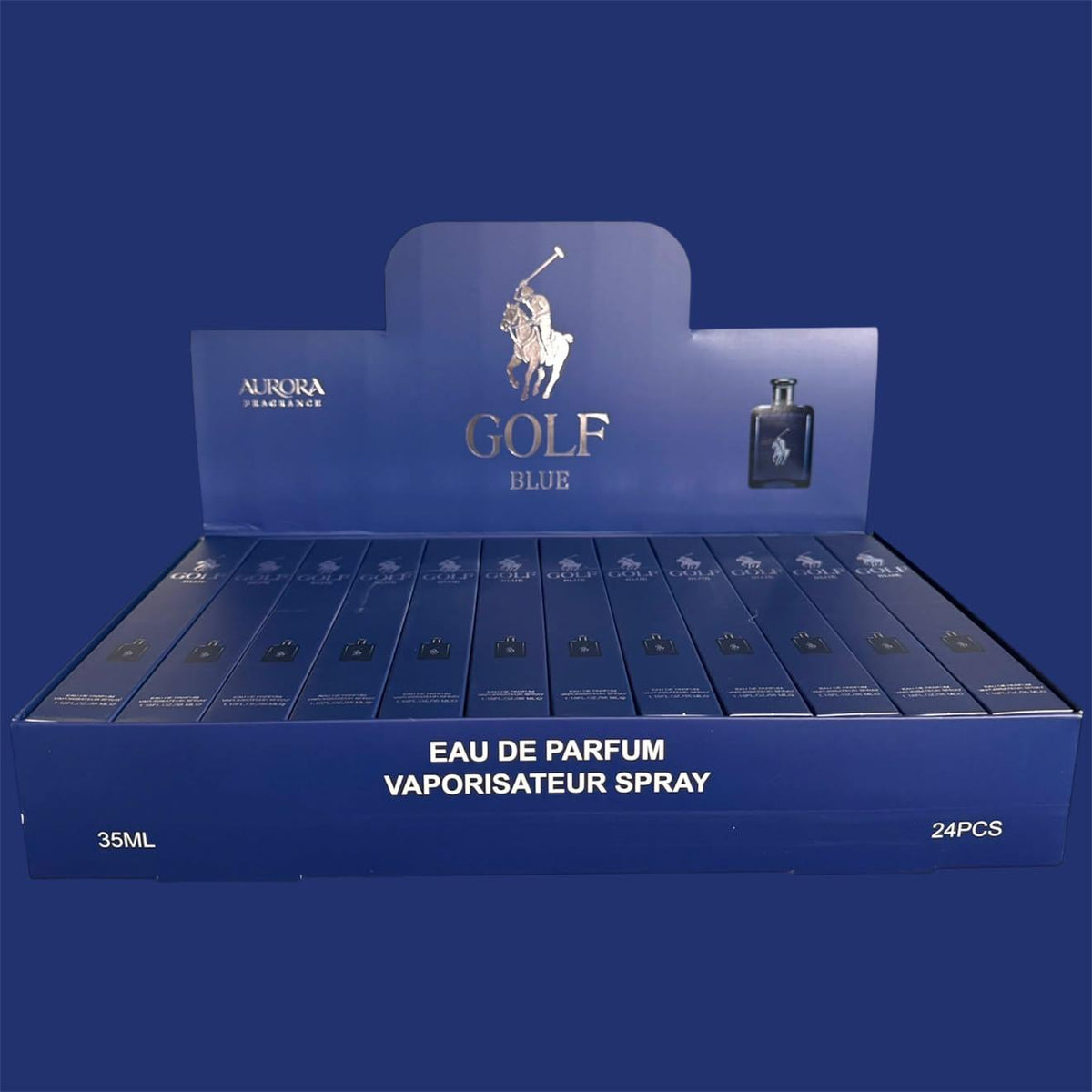 GOLF BLUE TRAVEL SIZE PERFUME 24 PCS DISPLAY H101-039