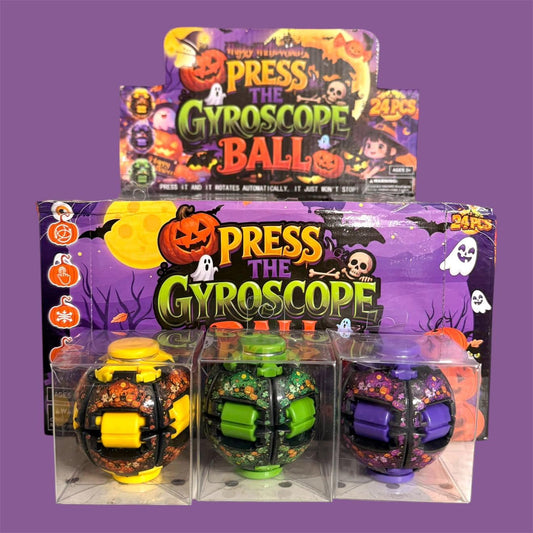 PRESS THE GYROSCOPE FINGER SPIN TOY 24 PCS DISPLAY NO.205