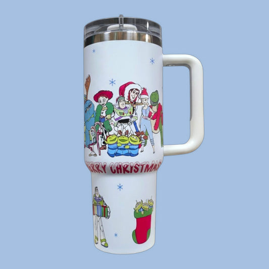 (#73) CHRISTMAS TOYS S-WATER CANISTER WITH STRAW 40 OZ./1.18 L 1 PC