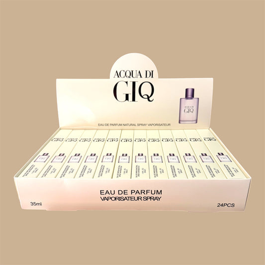 ACQUA DI GIQ TRAVEL SIZE PERFUME 24 PCS DISPLAY B100-11