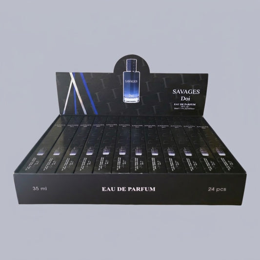 SAVAGES DOI TRAVEL SIZE PERFUME 24 PCS DISPLAY 1912-32