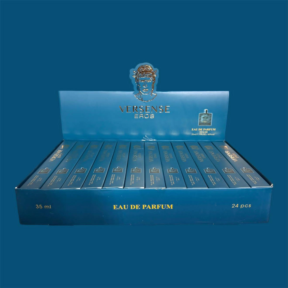 BLUE VERSENSE EROS TRAVEL SIZE PERFUME 24 PCS DISPLAY 1912-66