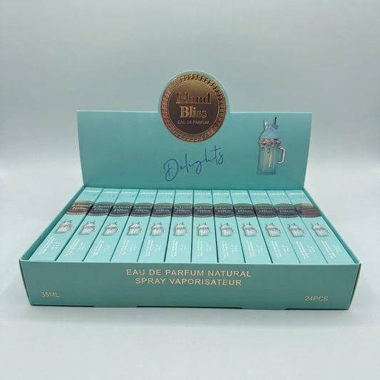ISLAND BLISS TRAVEL SIZE PERFUME 24 PCS DISPLAY H100-029