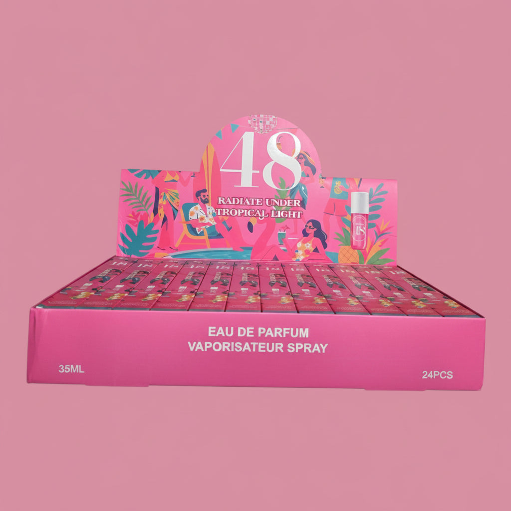 PINK 48 TRAVEL SIZE PERFUME 24 PCS DISPLAY H102-003