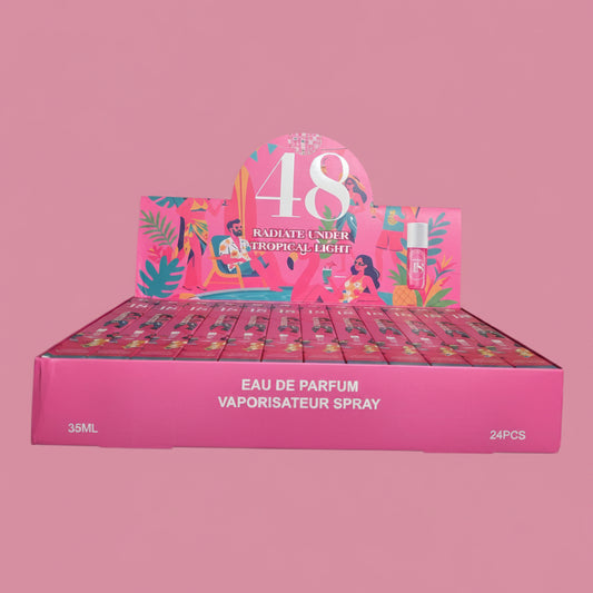 PINK 48 TRAVEL SIZE PERFUME 24 PCS DISPLAY H102-003